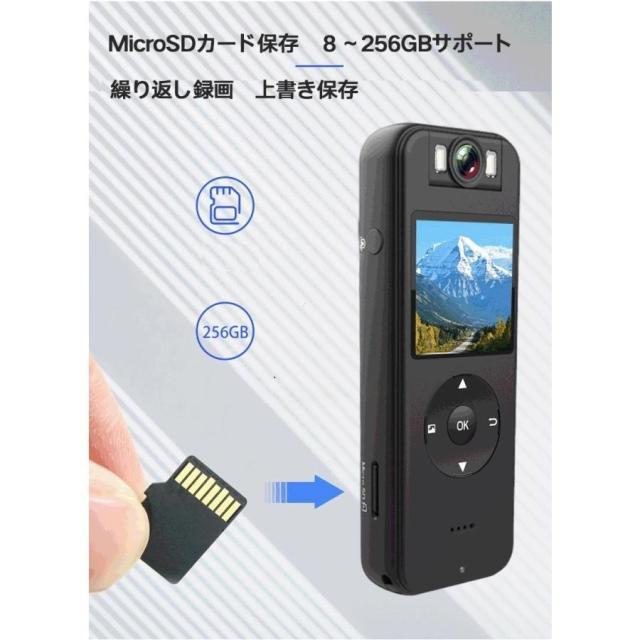 防犯カメラ Wifi AP 小型カメラ アクションカメラ ビデオカメラ ボイスレコーダー ドライブレコーダー 4K Display付き クリップ マグネット_6