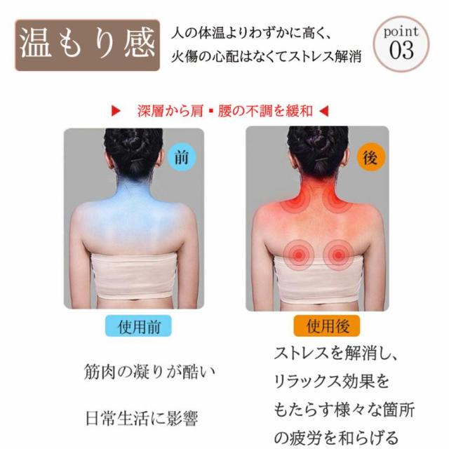 健康グッズ 小型 多機能リラックス枕 リラクゼーション 電熱 全身 足 肩 腰 背中 肩こり 首もみ 解消グッズ ネックリラックス機 3段階調整 敬老の日 プレゼント_3