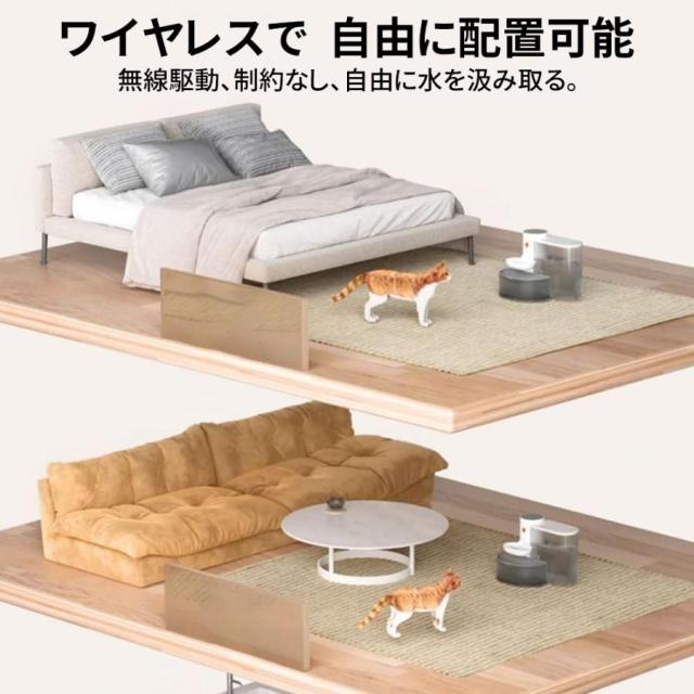 【新登場】自動給水器 ペット給水器 猫 犬 コードレス 3L大容量 静音 洗いやすい 取付簡単 水飲み 留守番 ペット 給水機_14