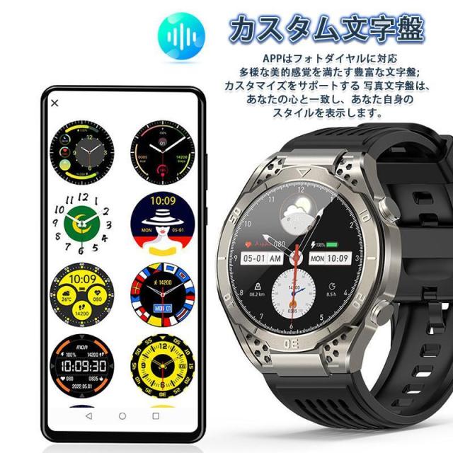 スマートウォッチ 日本製 センサー 通話機能 心電図ECG+PPG 体組成 血圧 高精度心拍計 放射能検査 睡眠管理 呼吸率 歩数計 SOS機能 敬老の日_10