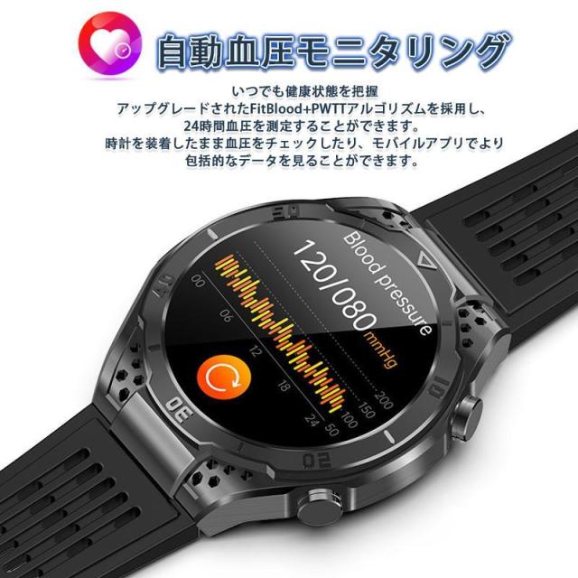 スマートウォッチ 日本製 センサー 通話機能 心電図ECG+PPG 体組成 血圧 高精度心拍計 放射能検査 睡眠管理 呼吸率 歩数計 SOS機能 敬老の日_2