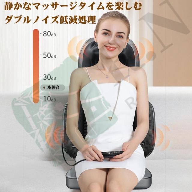 マッサージシート マッサージ器 マッサージ機 腰 背中 腰 解消グッズ 枕 ストレス解消 マッサージ 温め 肩凝り 肩コリ ねもみ 首凝り 首 母の日_4