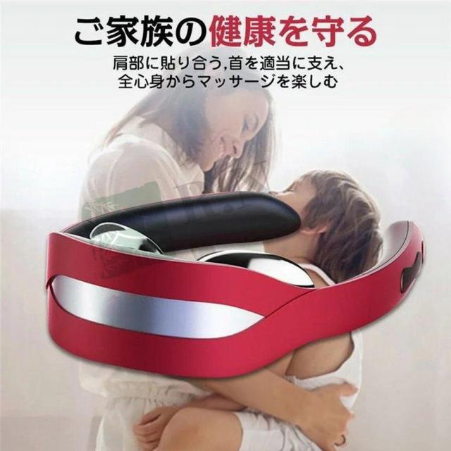 ネックマッサージャー 首マッサージャー マッサージ機 マッサージ器 電気刺激 肩こり EMS 温熱 健康グッズ ストレス解消 マッサージャー 2022年最新_15