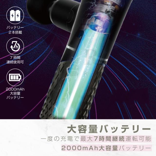 マッサージ器 マッサージガン ミニ 筋膜リリース マッサージ機 ハンディー メンズ 肩 首 腰 オフィス 在宅勤務 レディース 男女兼用 全身リフレッシュ 充電式_9