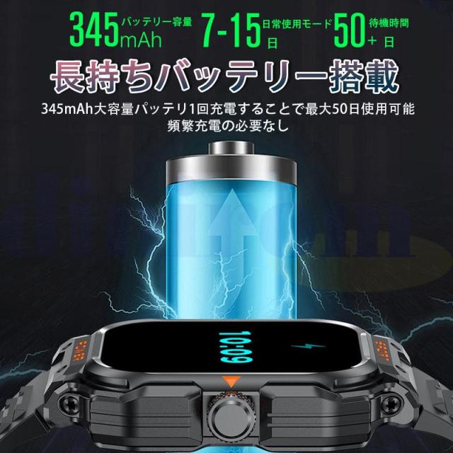 スマートウォッチ Bluetoothワイヤレスイヤホン付き 通話可能 連絡先同期 体調管理 睡眠検測 HiFi音質 歩数計 着信通知 line通知 音楽制御 防水 ios/Android適用_8