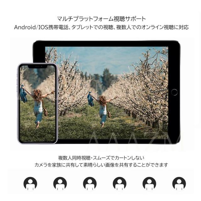 防犯カメラ 屋外 ソーラー ワイヤレス wifi対応 スマホ連動 家庭用 ドーム型 監視カメラ 無線 配線不要 防水 通話 監視カメラセット 駐車場 庭園 防犯対策グッズ_7