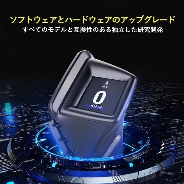 OBD2+GPS両対応 HUD ヘッドアップディスプレイ 追加メーター 多機能 速度計 水温計 時計 タコメーター 自動車用 増設 後付け OBDII サブメーター 警告機能_6