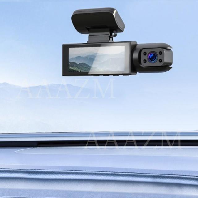 ドライブレコーダー 前後 2カメラ 車前車内 一体型 wifi スマホ連動 360度回転 駐車監視 ドラレコ 3.16インチ液晶 防犯監視 車載カメラ_1