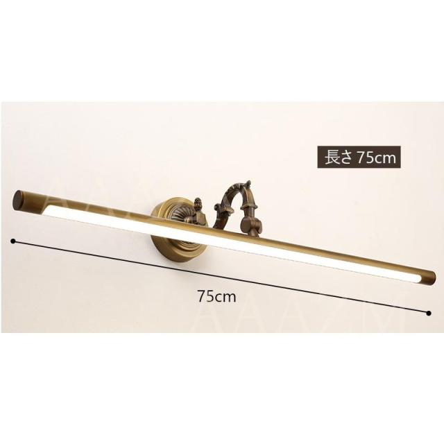 LED ブラケットライト 洗面所照明 北欧 おしゃれ 鏡上灯 壁付け ロング 棒状 真鍮 和風 ウォールランプ 洗面台照明器具 玄関 化粧室 浴室鏡 壁掛け灯 鏡前照明_14
