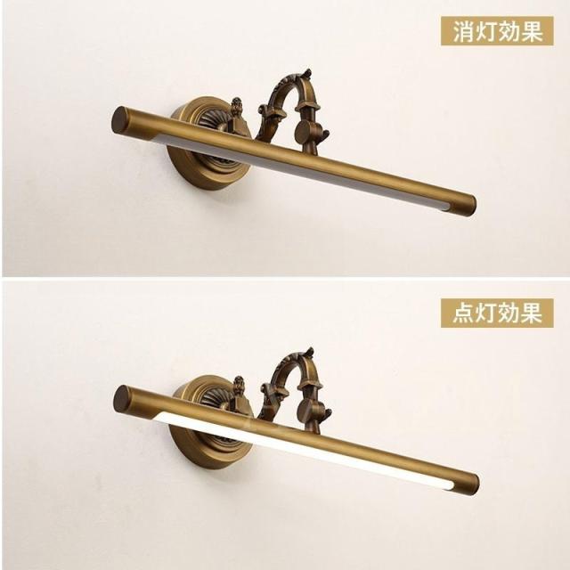 LED ブラケットライト 洗面所照明 北欧 おしゃれ 鏡上灯 壁付け ロング 棒状 真鍮 和風 ウォールランプ 洗面台照明器具 玄関 化粧室 浴室鏡 壁掛け灯 鏡前照明_7