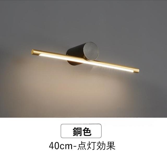 LED ブラケットライト 真鍮 北欧 おしゃれ 壁付け 洗面所照明 鏡上灯 調色 ウォールランプ ロング 浴室鏡 化粧室 和風 インテリア 壁掛け 鏡前 洗面台照明器具_12
