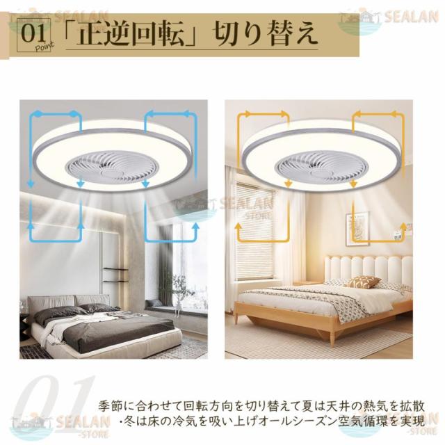 シーリングファンライト LED ファン付き照明 6畳 8畳 10畳 12畳 14畳 調光調色 APP対応 6段調節 静音 軽量 扇風機 省エネ シーリングファン 明るい おしゃれ