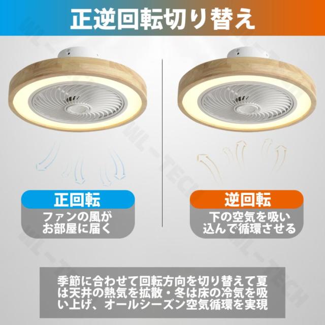 シーリングファンライト LED 扇風機 調光調色 天井照明 おしゃれ 北欧 シーリングライト 6畳 8畳 10畳 12畳 薄型 風量調節 静音 シーリングファン 天然木