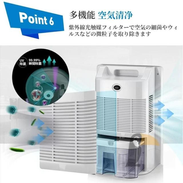 強力除湿機 ペルチェ式 2.2L 空気清浄機 除湿器 小型 乾燥器 電気代 省エネ コンパクト 静音 消臭 結露対策 湿気取り 部屋干し 家庭用 梅雨 オールシーズン