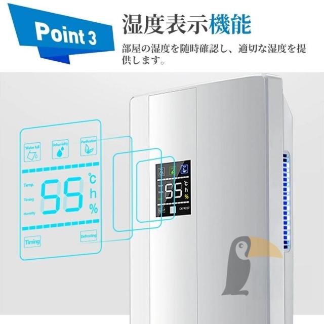 強力除湿機 ペルチェ式 2.2L 空気清浄機 除湿器 小型 乾燥器 電気代 省エネ コンパクト 静音 消臭 結露対策 湿気取り 部屋干し 家庭用 梅雨 オールシーズン