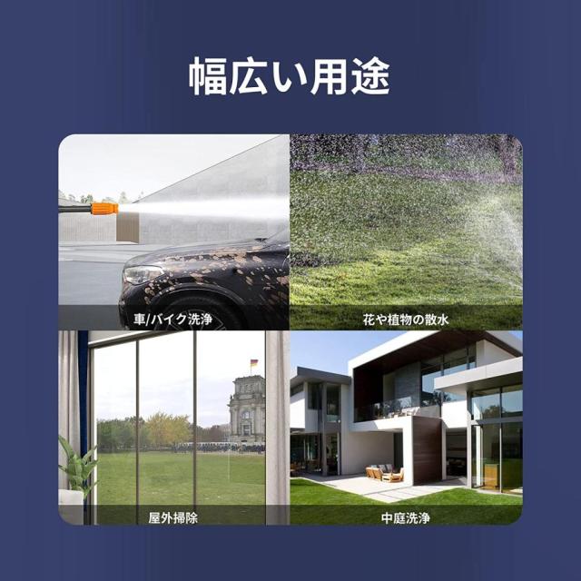 高圧洗浄機 コードレス ポータブル 水圧洗浄機 業務用 高圧 洗浄機 自吸式両用 強力噴射 高圧洗浄 高性能 家庭用 洗車機 軽量 洗車 油汚れ洗浄力