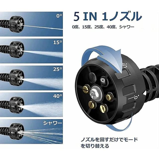 高圧洗浄機 コードレス 充電式 洗車機 21V 専用ケース付き 水道蛇口