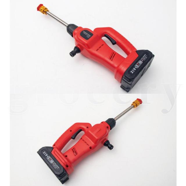 高圧洗浄機 コードレス 充電式 マキタ18Vバッテリー対応 小型 軽量 5.0MPa 自吸式 LEDバッテリー残量表示 収納ボックス付き 強力噴射 家庭用 洗浄機 温水 掃除