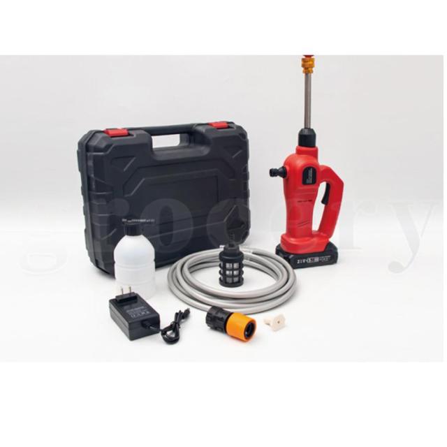 高圧洗浄機 コードレス 充電式 マキタ18Vバッテリー対応 小型 軽量 5.0MPa 自吸式 LEDバッテリー残量表示 収納ボックス付き 強力噴射 家庭用 洗浄機 温水 掃除