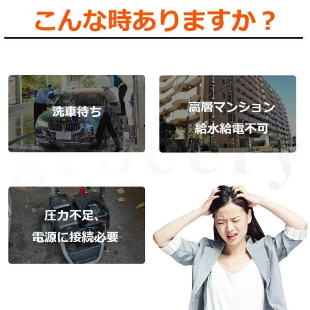 高圧洗浄機 コードレス 充電式 マキタ18Vバッテリー対応 小型 軽量 5.0MPa 自吸式 LEDバッテリー残量表示 収納ボックス付き 強力噴射 家庭用 洗浄機 温水 掃除