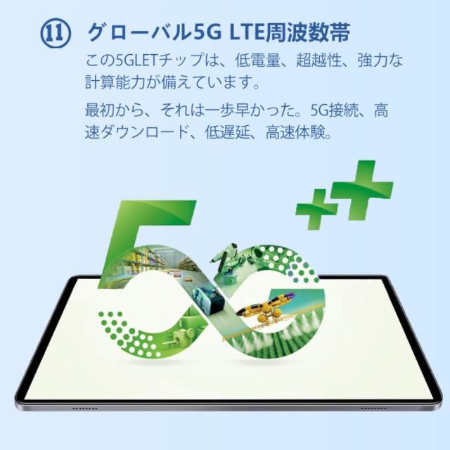 タブレット 本体 PC Android14 10.1インチ 12GB+256 GB 軽量 10000mAh Bluetooth Wi- Fi GPS 電話 動画 在宅勤務 子供 プレゼント 人気_13