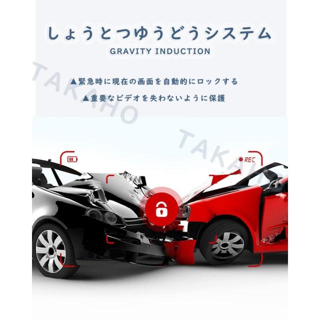 ドライブレコーダー 12インチ ミラー IPSフルタッチパネル 4K FHD高解像度 GPS搭載 170度広角視野 WDR HDR技術_5