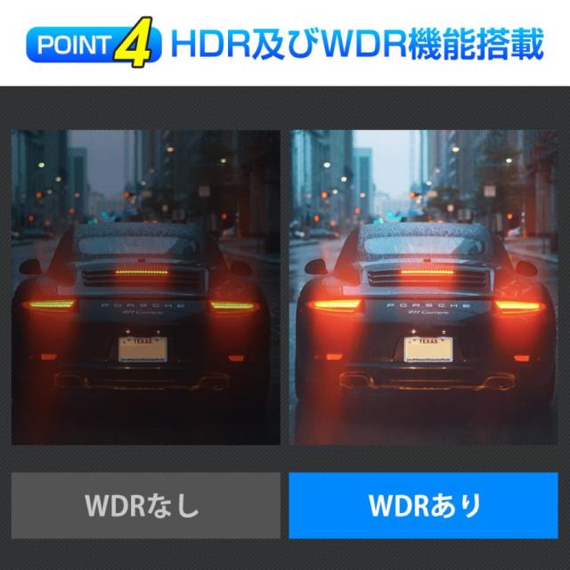 ドライブレコーダー 前後 2カメラ 1440P 液晶パネル 170°広視野角 高画質 車載カメラ ループ録画 Gセンサー 操作簡単_8