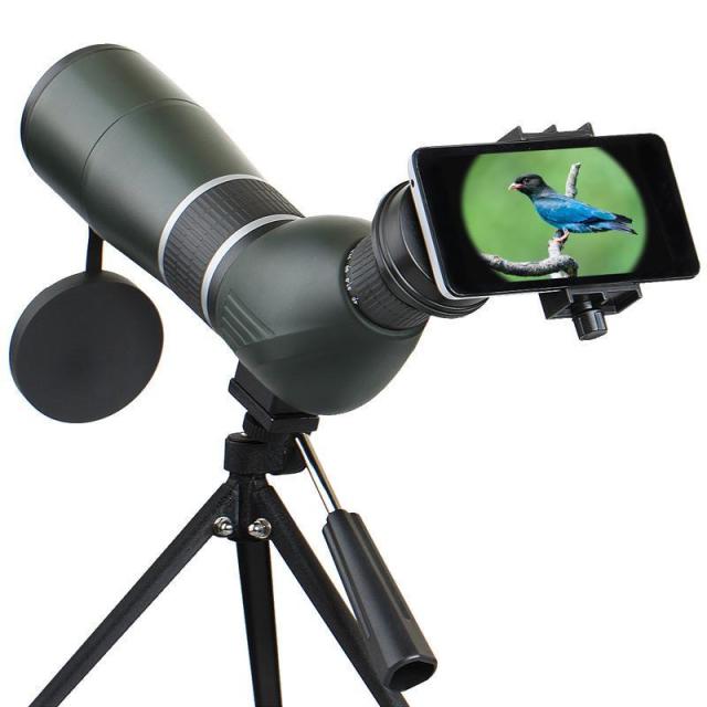 単眼望遠鏡 60X60mm スポッティングスコープ 天文可観 バードウォッチング 高倍率 スマホアダプターと卓上三脚付き 野生生物の観察 写真を撮る