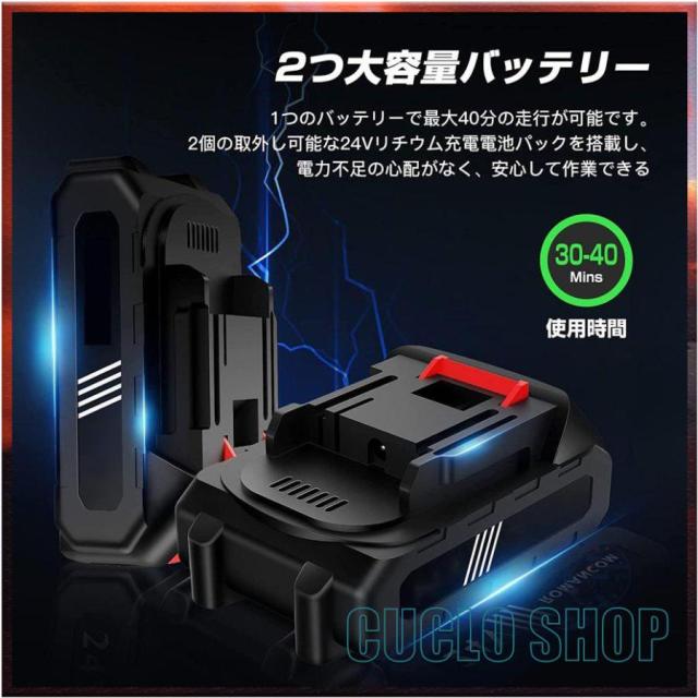 充電式チェーンソー チェーンソー 充電式 18Vバッテリー 6インチ コードレスチェーンソー 電動 家庭用 強力 片手 木工切断 枝切り 収納ケース付き（本体のみ）_10