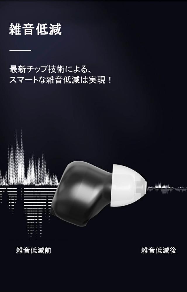 あす楽 集音器 充電式 集音器 耳穴式 集音器 両耳 省エネ 小型 超軽量 快適 操作簡単 オシャレ 片耳使用可能 USB充電 両耳 補聴器の代わりに 高齢者 集音機 スマート らくちん しゅうおんき あす楽 両親 母の日 父の日 誕生日 敬老の日 プレゼント_4