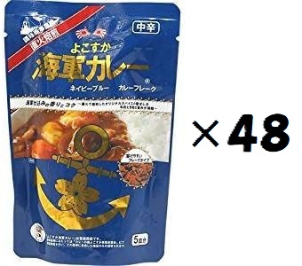 （48箱セット）よこすか海軍カレーネイビーブルーフレーク×48箱セット（OS）（代引・他社製品と同梱不可）（沖縄・離島への発送は不可）