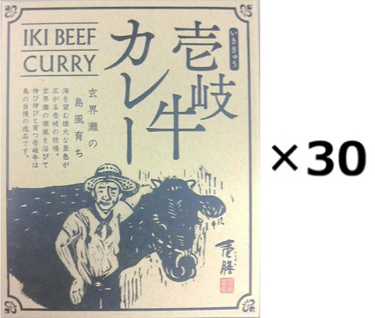 （30箱セット）壱岐牛カレー×30箱セット（OS）（代引・他社製品と同梱不可）（沖縄・離島への発送は不可）