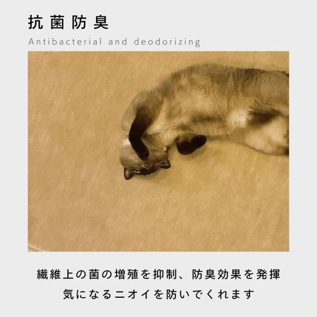カーペット 六畳 極厚 防音ペットもよろこぶ 江戸間 6畳 261×352cm 厚手 防ダニ 丸巻き保管 抗菌防臭 犬 猫 ペット対応 マット ラグ 日本製 フリーカット ハサミ 切れる オールシーズン 絨毯 じゅうたん 6帖 辻川産業株式会社 Tsujikawa_8