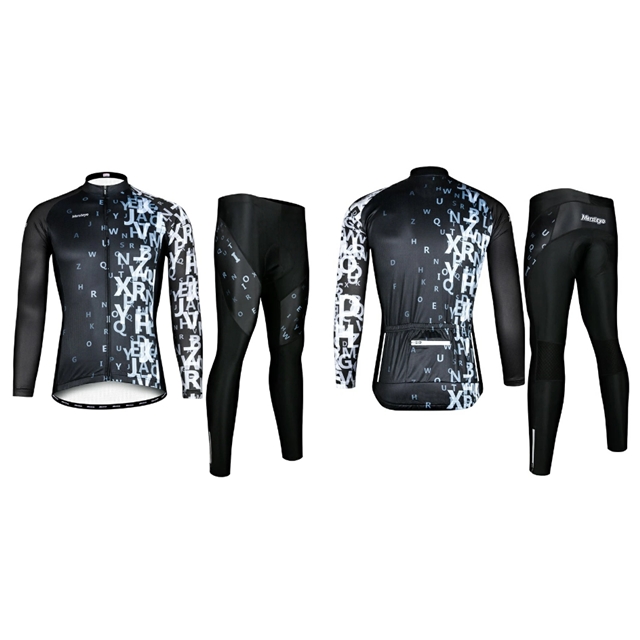 サイクリングウェアメンズマウンテンバイクジャケットズボンズ装備春秋長袖スーツロードサイクリングウェア自転車服