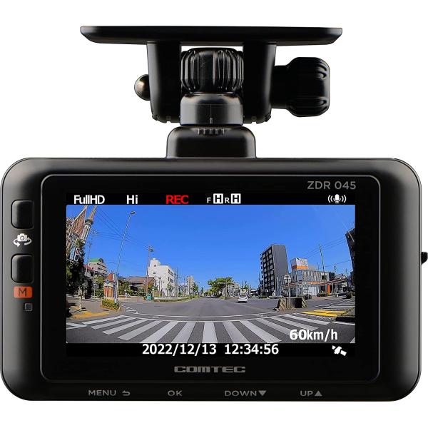 アクセサリー COMTEC ZDR 045 (C) Amazon | コムテック 車用 ドライブレコーダー 前後2カメラ ZDR045