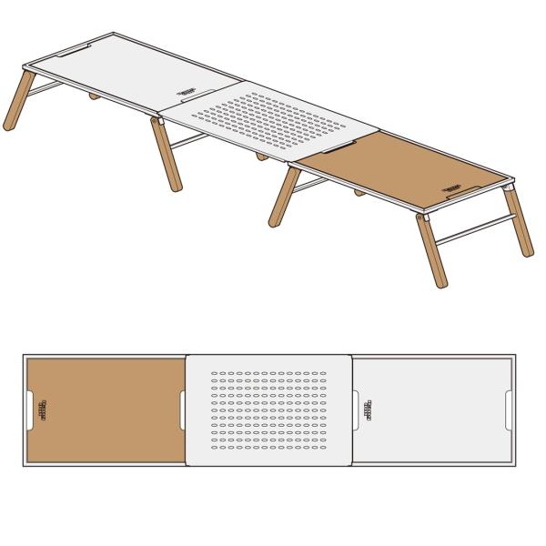 HangOut【ハングアウト】HNG-TB64IR リンカブル テーブル アイアンx2