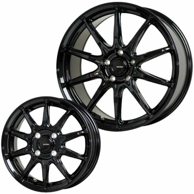ホットスタッフ ジー・スピード（G・SPEED）Gスピード G-05 17ｘ7.0 +38 5H/114.3 MBK（メタリックブラック）G05-19 ｘ4本