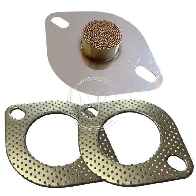 フランジ サイレンサー メタル触媒セル付 強化SUS仕様 Φ42～60