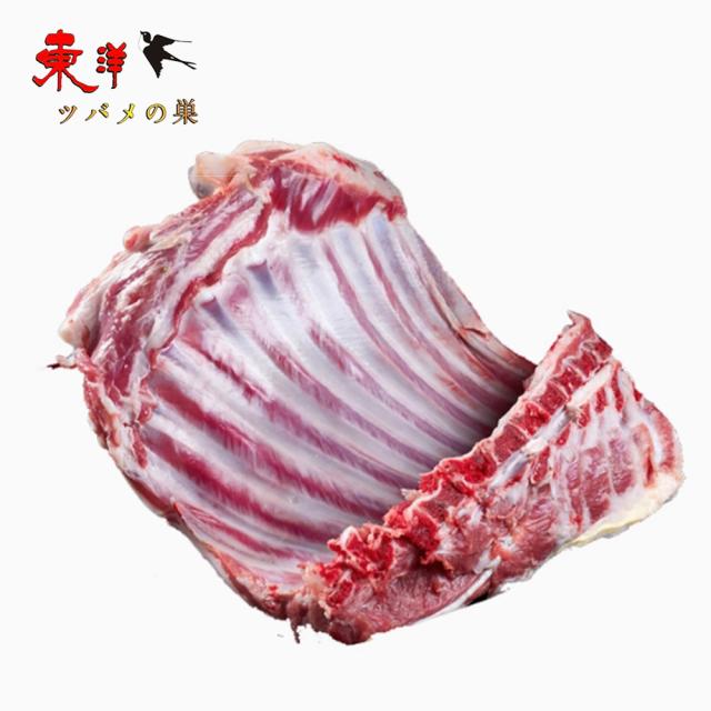 ニュージーランド産 ラムスペアリブ ラム肉 不定貫 羊排 ラムチョップ ブロック 子羊肉骨付き  冷凍食品（ラムスペアリブ約700g〜900g）x4点