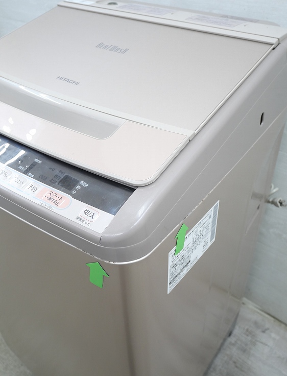 日立製/2018年式/10kg/全自動洗濯機/BW-KSV100C