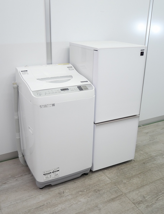 シャープ製/18,年式20年式/137L,5.5kg/中古家電2点セット_1