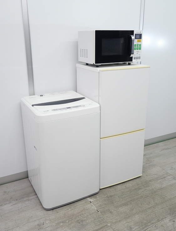 ツインバード製,ヤマダ製/20年,17年式/140L,4.5kg/中古家電3点セット_1