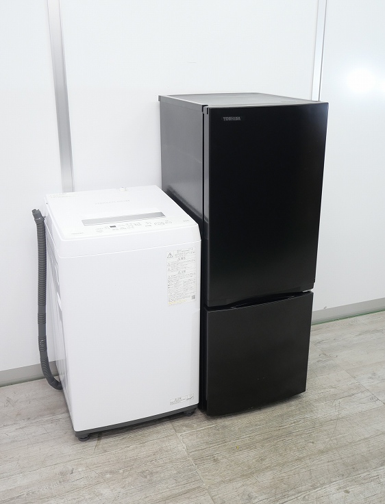東芝製/23年,21年/153L,4.5kg/中古家電2点セット_1