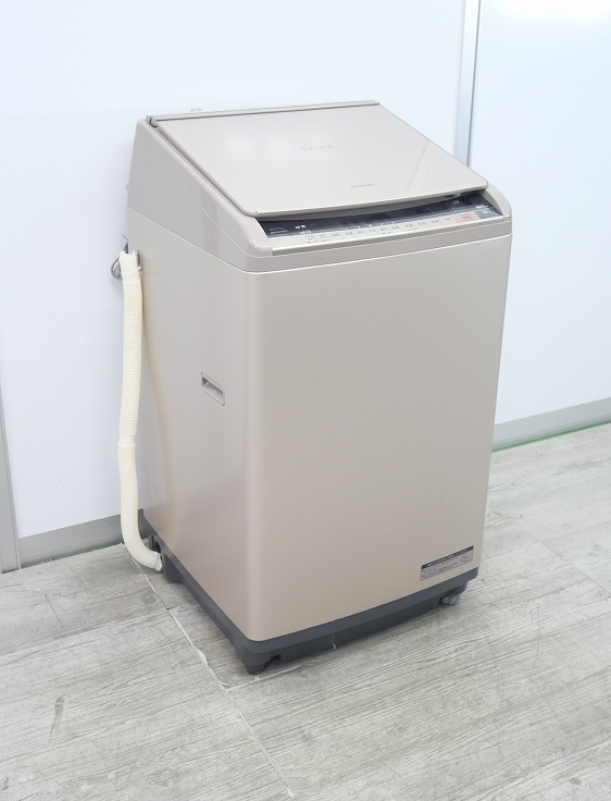 1年保証つき！HITACHI 全自動洗濯機 BW-DV100A 10kg 2017年製 乾燥5.5kg