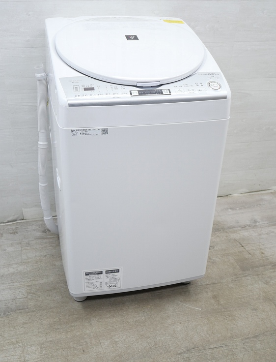 シャープ製/2020年式/8kg/洗濯乾燥機/ES-TX8D-W