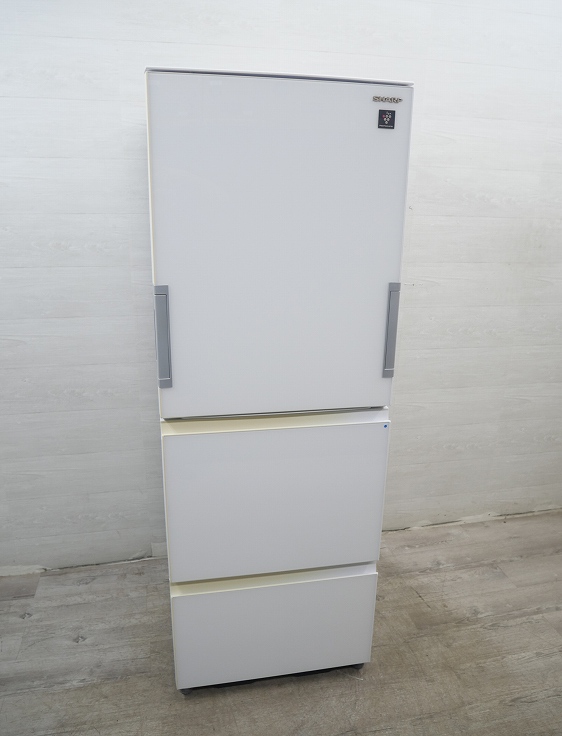シャープ製3ドア/2018年式/ 356L/ノンフロン冷蔵冷凍庫/SJ-GW36D-W
