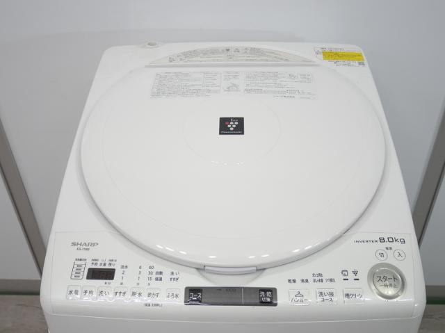 シャープ製/2021年式/8kg/洗濯乾燥機/ES-TX8E-W 【高年式】 2021