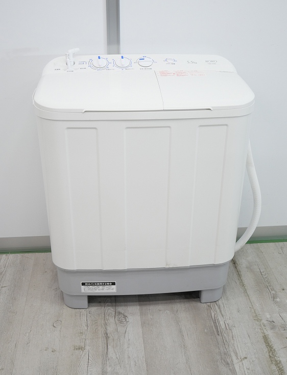 ヤマダ製/2024年式/5.5kg/二槽式電気洗濯機/YWM-TD55L