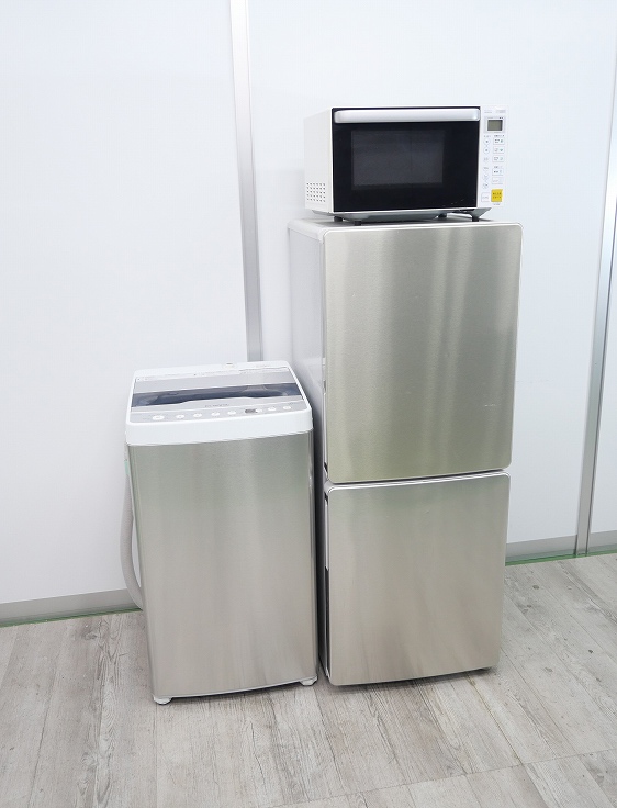 ELSONIC製/19年21年式/148L5.5kg/中古家電3点セット