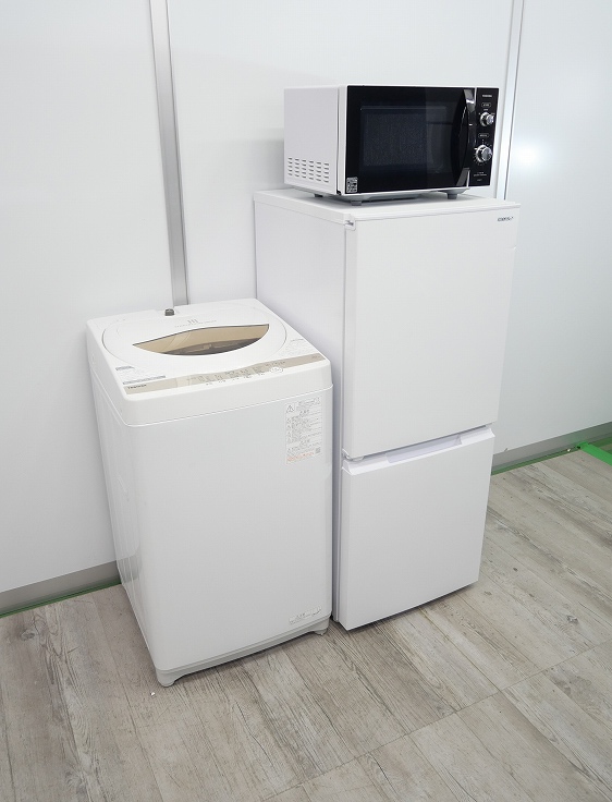 シャープ製,東芝製/22年,22年式/152L,5.0kg/中古家電3点セット_1